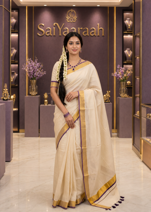 SaiYaarah  Varnika Kerala Set Saree