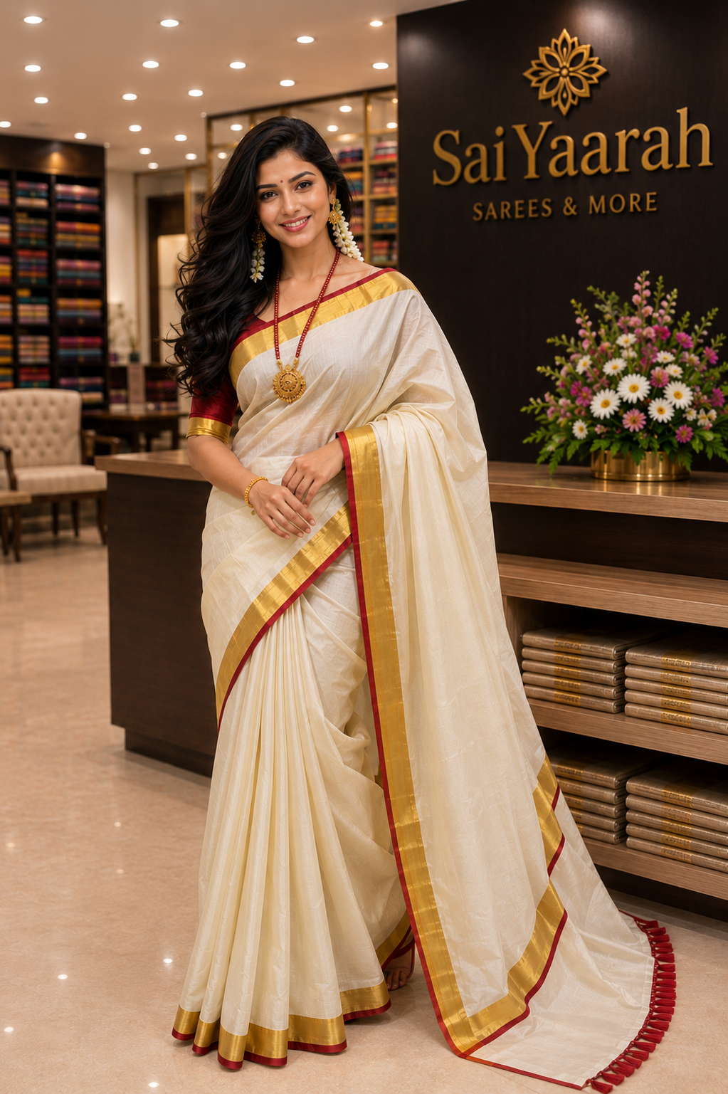 SaiYaarah  Varnika Kerala Set Saree