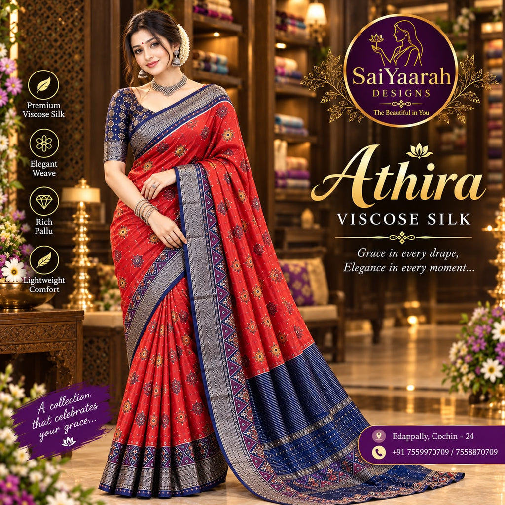 Athira – Viscose Silk Saree