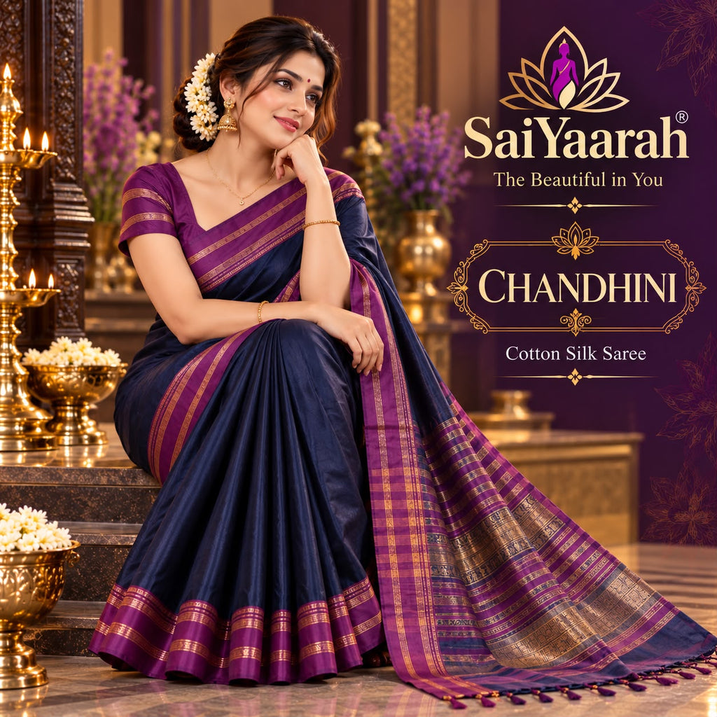 SaiYaarah Chandhni Silk Cotton Saree