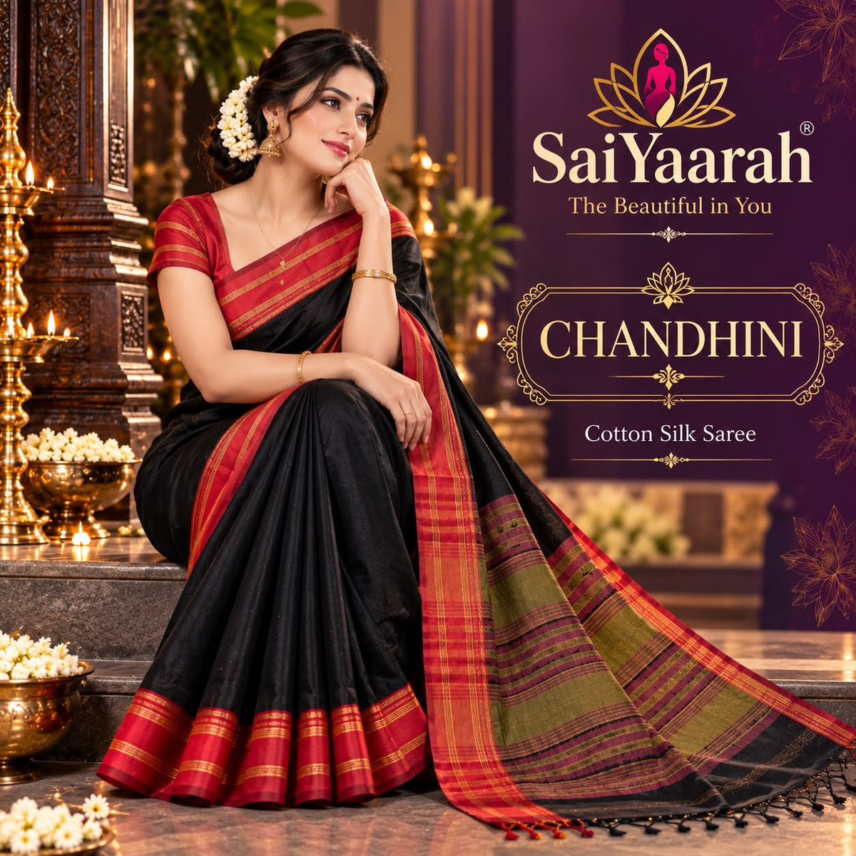 SaiYaarah Chandhni Silk Cotton Saree